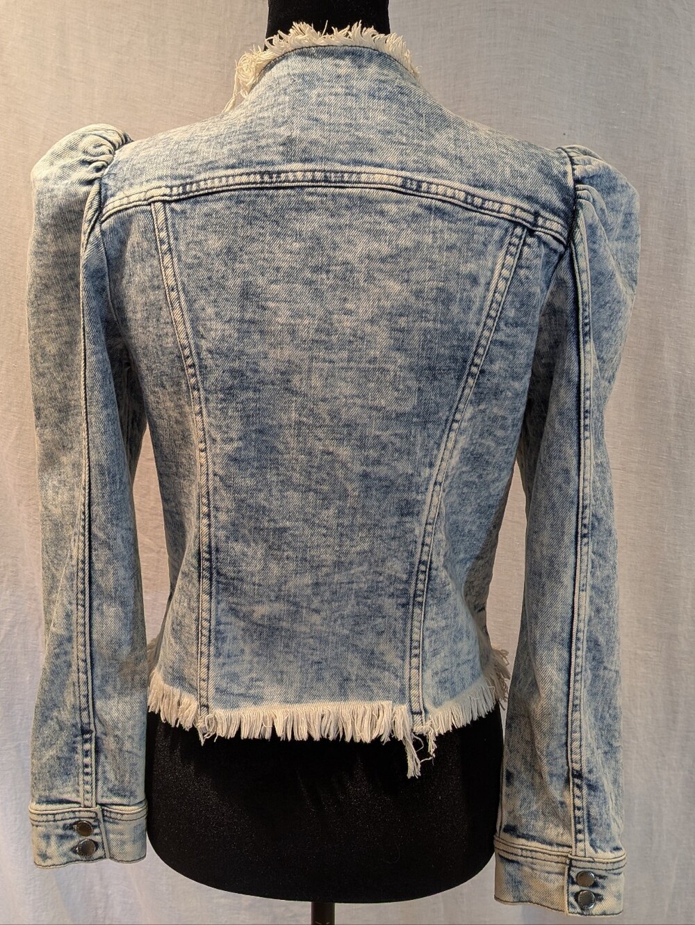 Retrofête Dean Acid Washed Denim Jacket Size S - Picture 3 of 10
